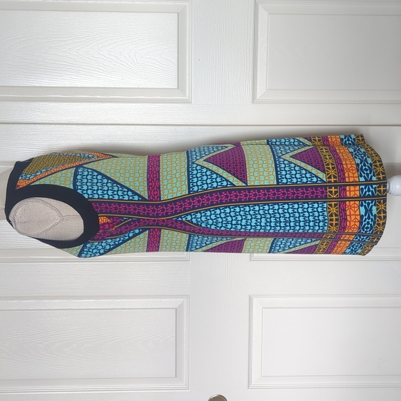 ILE New York Colorful Geometric Patterned Dress - Picture 3 of 6